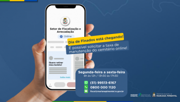 Solicite online a taxa de manuteno do cemitrio municipal