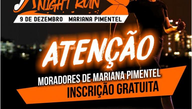 Competidores da cidade de Mariana Pimentel terão isenção de taxa para participar do evento da Mariana Night Run 2023 em dezembro